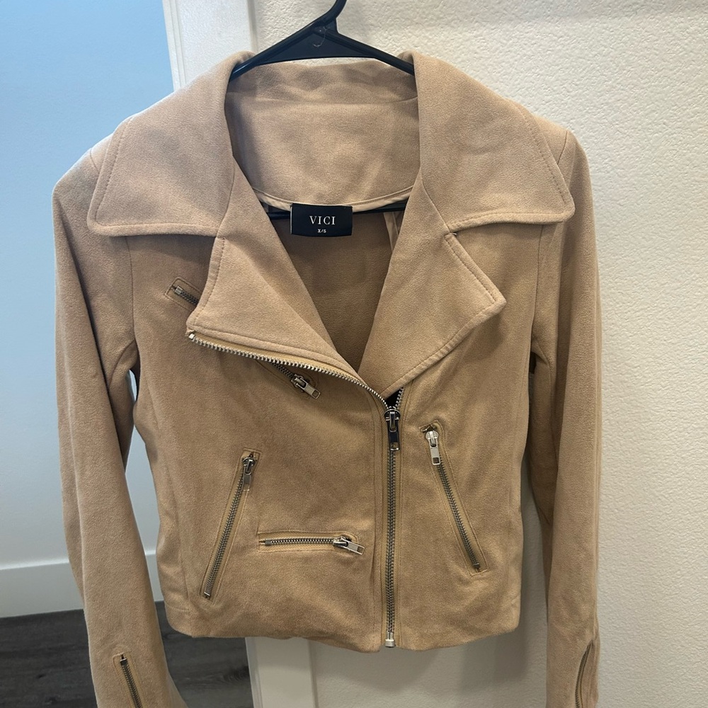 Vici Camel Leather Jacket - Picture 2 of 2